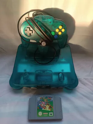 Nintendo 64 BLUE + Super Mario 64