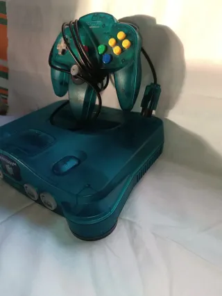 Nintendo 64 BLUE + Super Mario 64