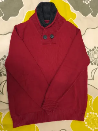 Jersey hombre cuello shawl botones