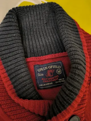 Jersey hombre cuello shawl botones