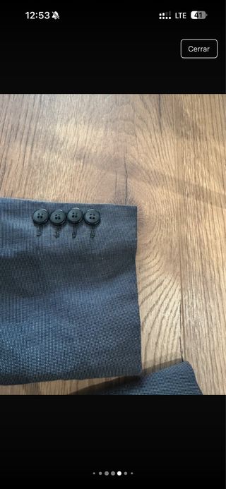 Traje Zara Man cuadros T.44