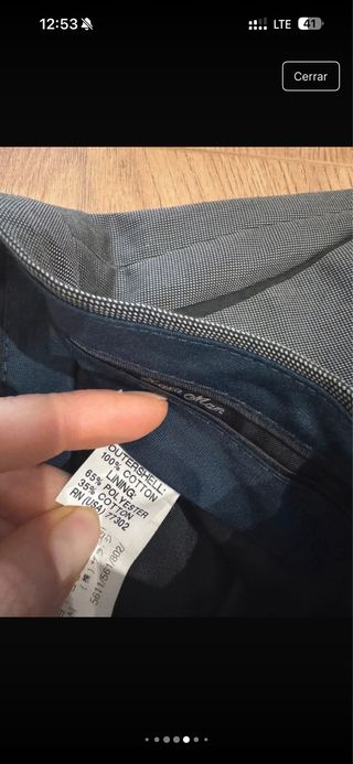 Traje Zara Man cuadros T.44