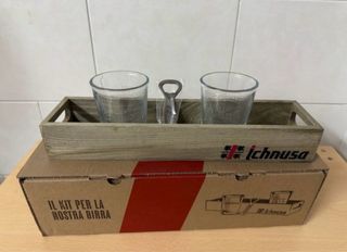 Set 2 Bicchieri + Cavatappi Ichnusa