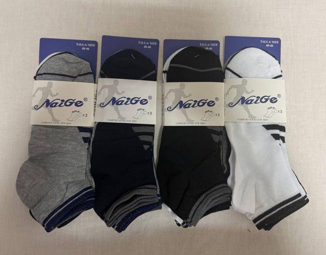 Calcetines de algodón transpirables talla 40-46