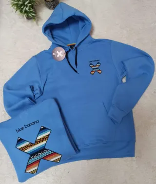 Sudadera Blue Banana Azul Talla M