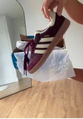 Adidas Samba Mujer Rojo y Blanco