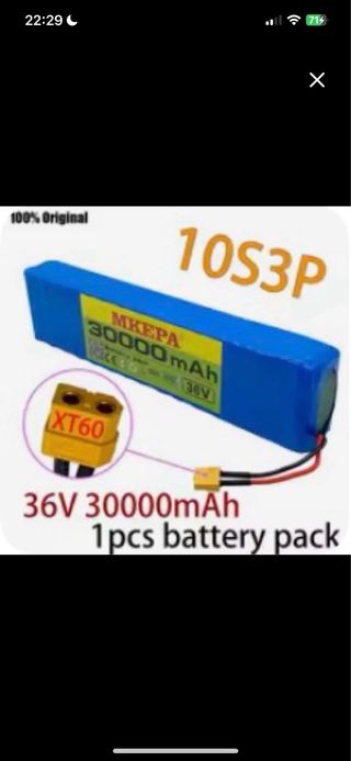 Batería Patinete 36V 30000mAh MKЕРА