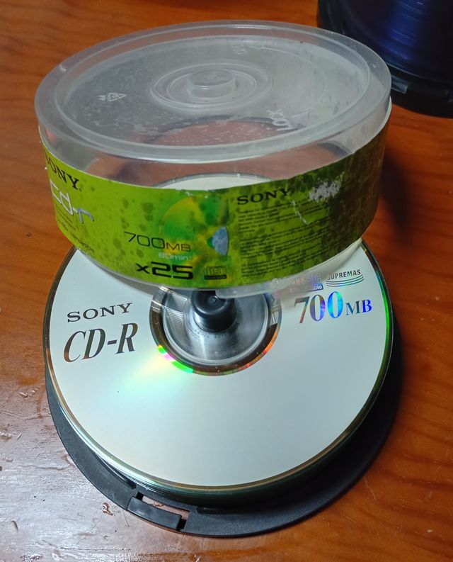Paquete 25 CD-R Sony 700MB 80min