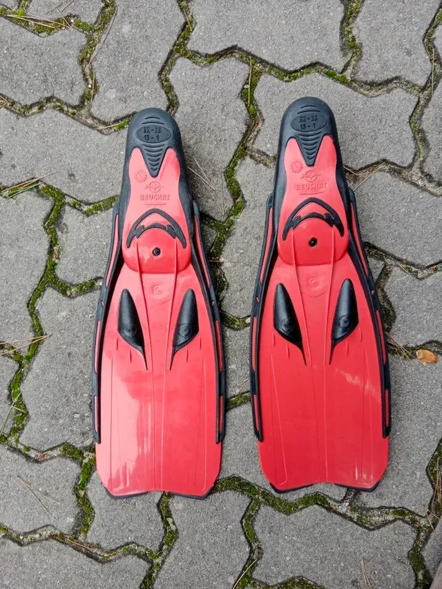 Aletas Buceo Beuchat Voyager Rojas