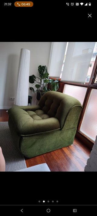 Butaca Cama Vintage Verde .  