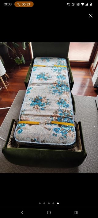 Butaca Cama Vintage Verde .  