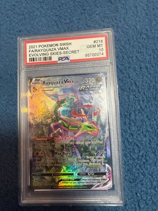 Carta Pokémon Rayquaza VMAX PSA 10