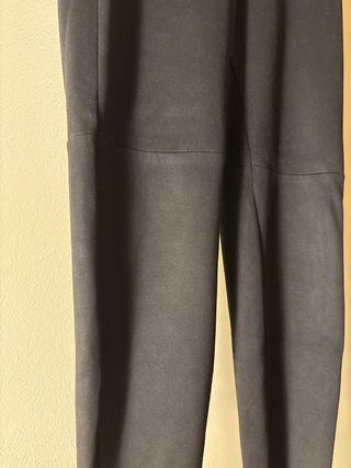 Pantaloni simil velluto neri