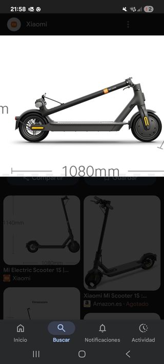 Patinete Eléctrico Xiaomi 1S
