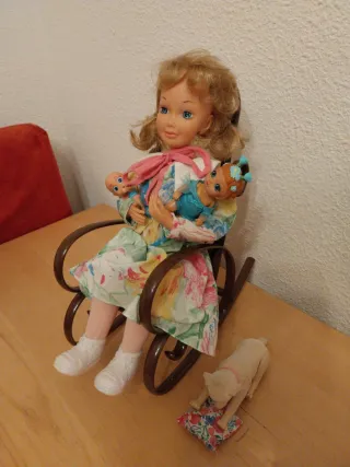Muñeca Jesmar July y su Bebé de los años 80.