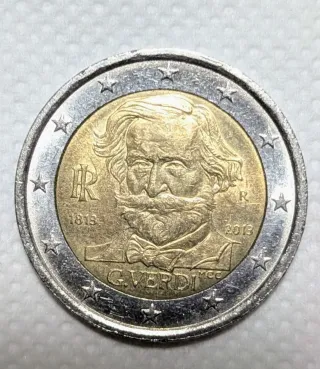 Moneta 2 Euro Italia G. Verdi 1813-2013