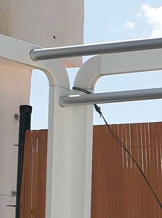 Pérgola 3x3 aluminio con toldo para terraza