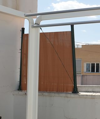Pérgola 3x3 aluminio con toldo para terraza