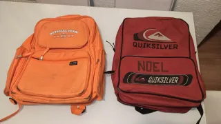 2 Mochilas  Naranja y granate 