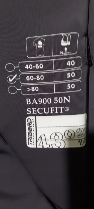 Chaleco Kayak Vela Tribord Negro