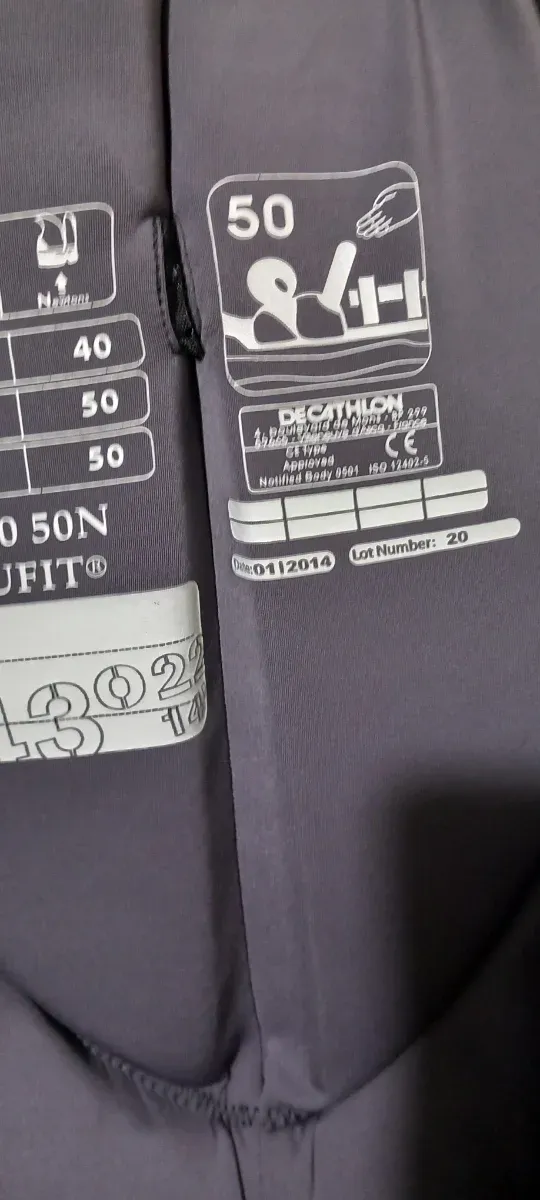 Chaleco Kayak Vela Tribord Negro