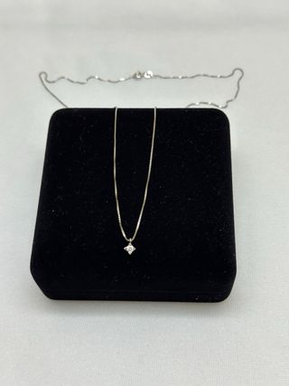 Collana Puntoluce argento diamante zircone