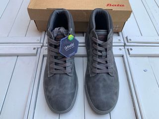 Scarpe uomo Bata 42 ecopelle grigie