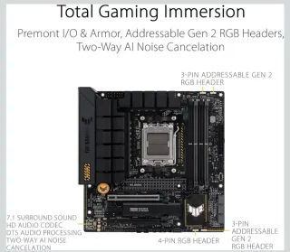 Placa Base ASUS TUF Gaming B650M-PLUS AM5 DDR5 