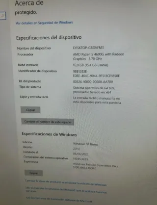 PC HP y Monitor Samsung 24"