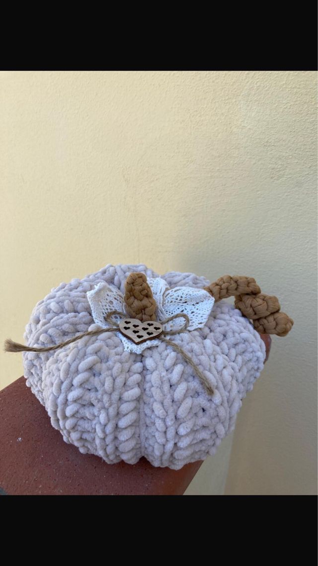 Zucca shabby uncinetto decorativa