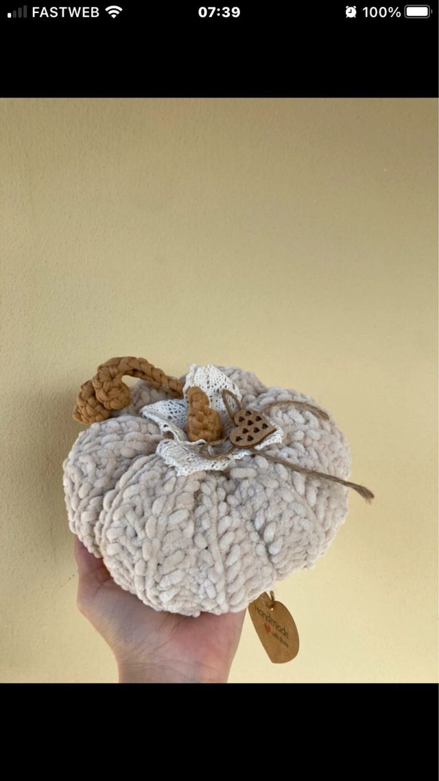 Zucca shabby uncinetto decorativa