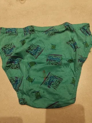 Ropa interior hombre verde estampado