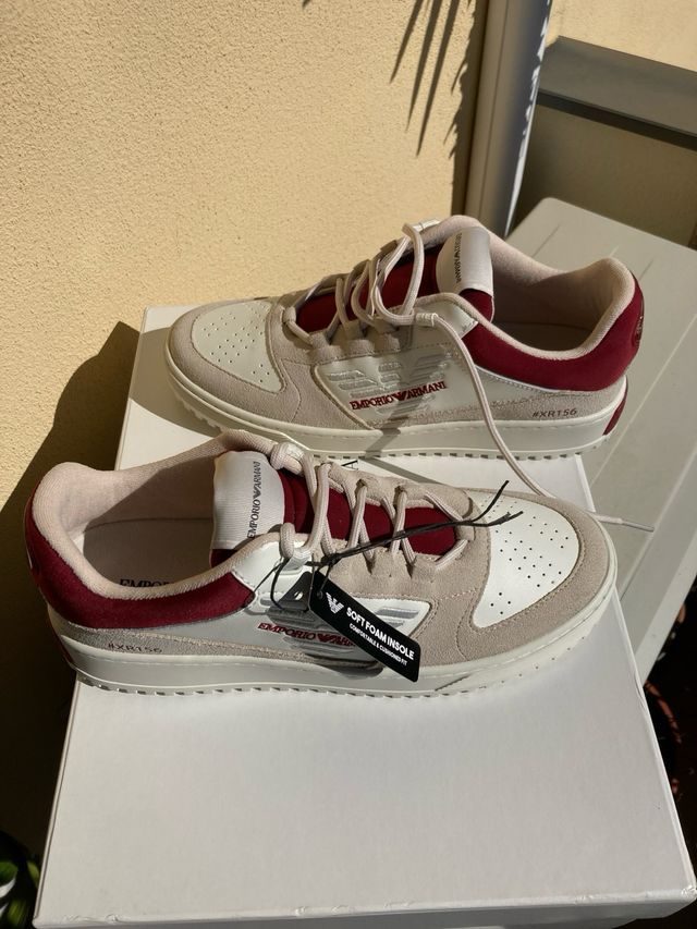 Scarpe Emporio Armani Uomo Beige/Bianco Tg 43