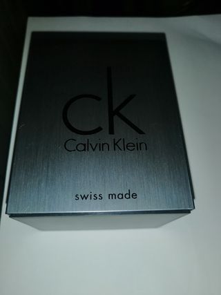 Reloj Calvin Klein Pulsera Plateada y Negro