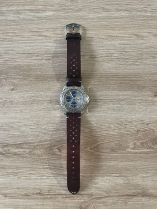 Reloj Lotus Cronógrafo Marrón y Plateado