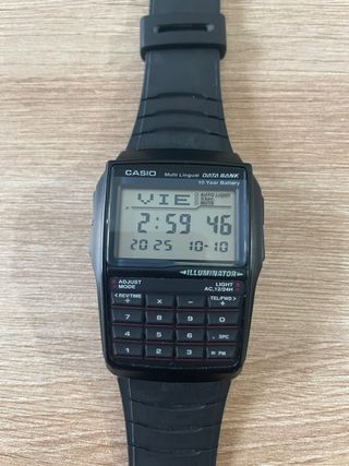 Reloj Casio Data Bank Calculadora Negro
