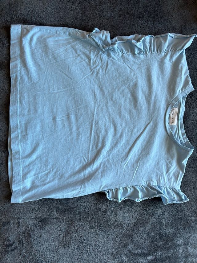 Camiseta Lefties volantes azul Talla L