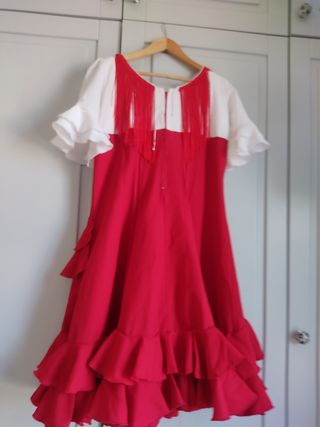 Vestido Sevillana Hecho a Mano 10-12 años