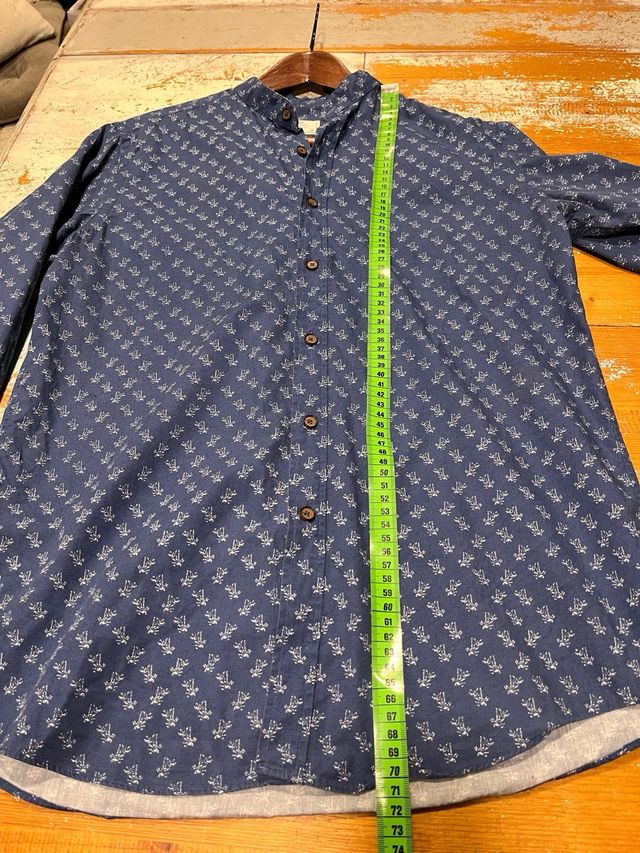 Camisa Easy Wear Cuello Mao Estampada