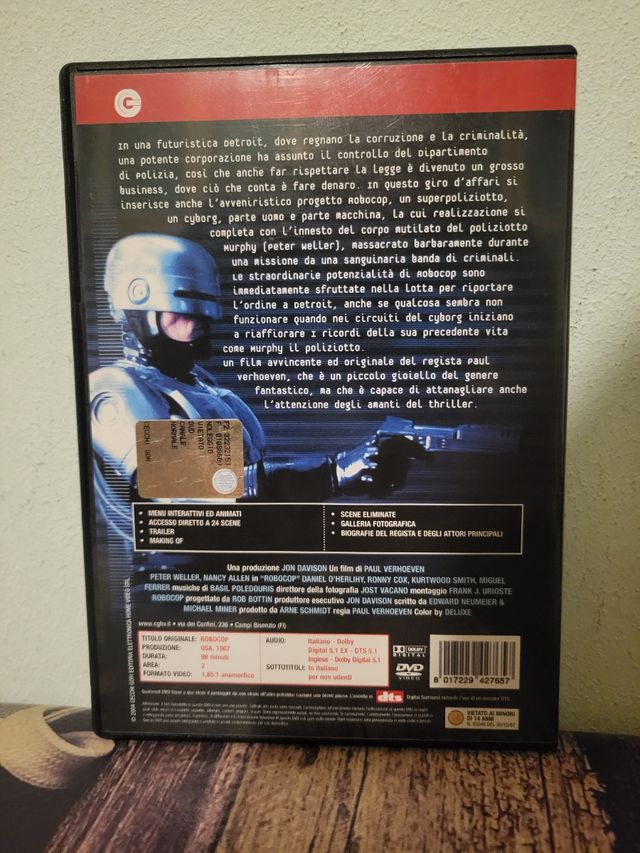 DVD Robocop - Film di Paul Verhoeven