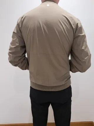 Cazadora bomber beige M