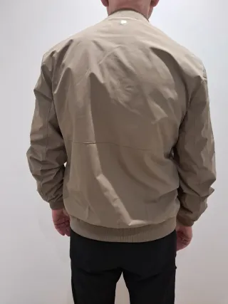 Cazadora bomber beige M