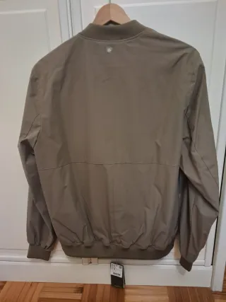 Cazadora bomber beige M