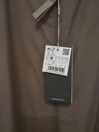 Cazadora bomber beige M