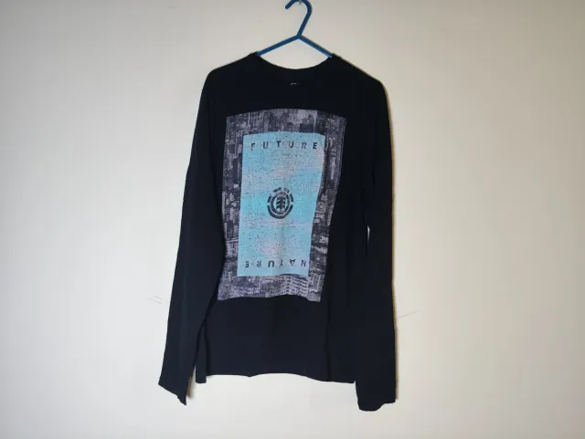 T-shirt nera a manica lunga Element