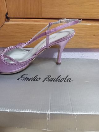 Zapatos de tacón Emilio Badiola rosas