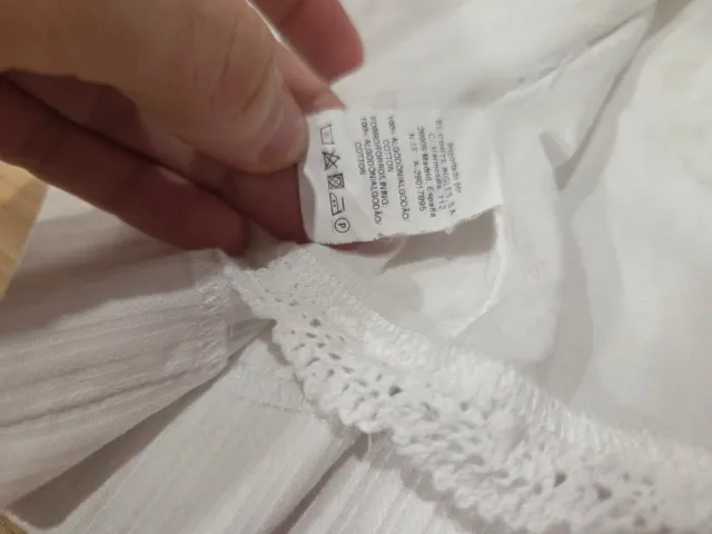 Vestido y braguita blanca bebé