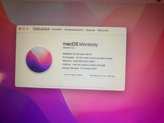 MacBook Air 13” 2017 Plata