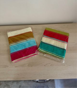 Lote 2 bufandas multicolor nuevas