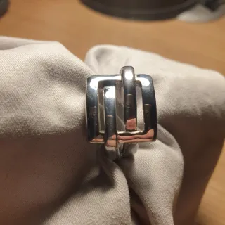 Anillo de Acero cuatro lineas. - Ref. 2510112230